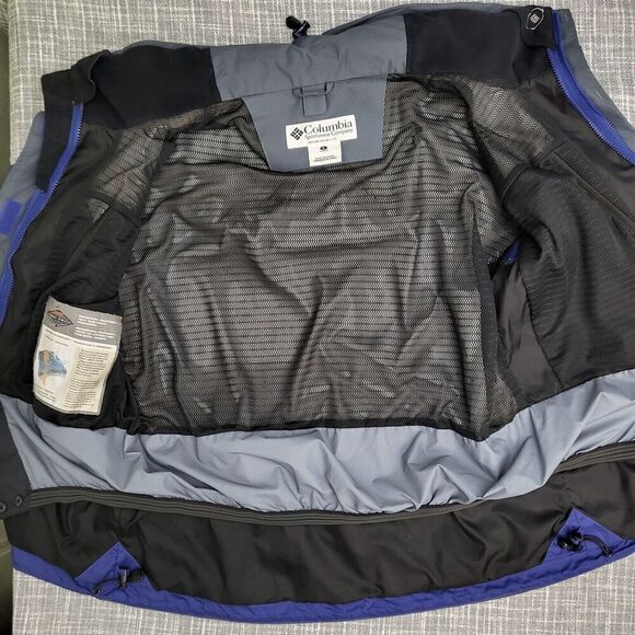 Columbia TITANIUM Jacket Waterproof OmniTech Snowboard Ski Shell Blue Women's L - Picture 12 of 16